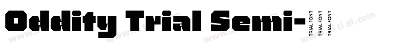 Oddity Trial Semi字体转换